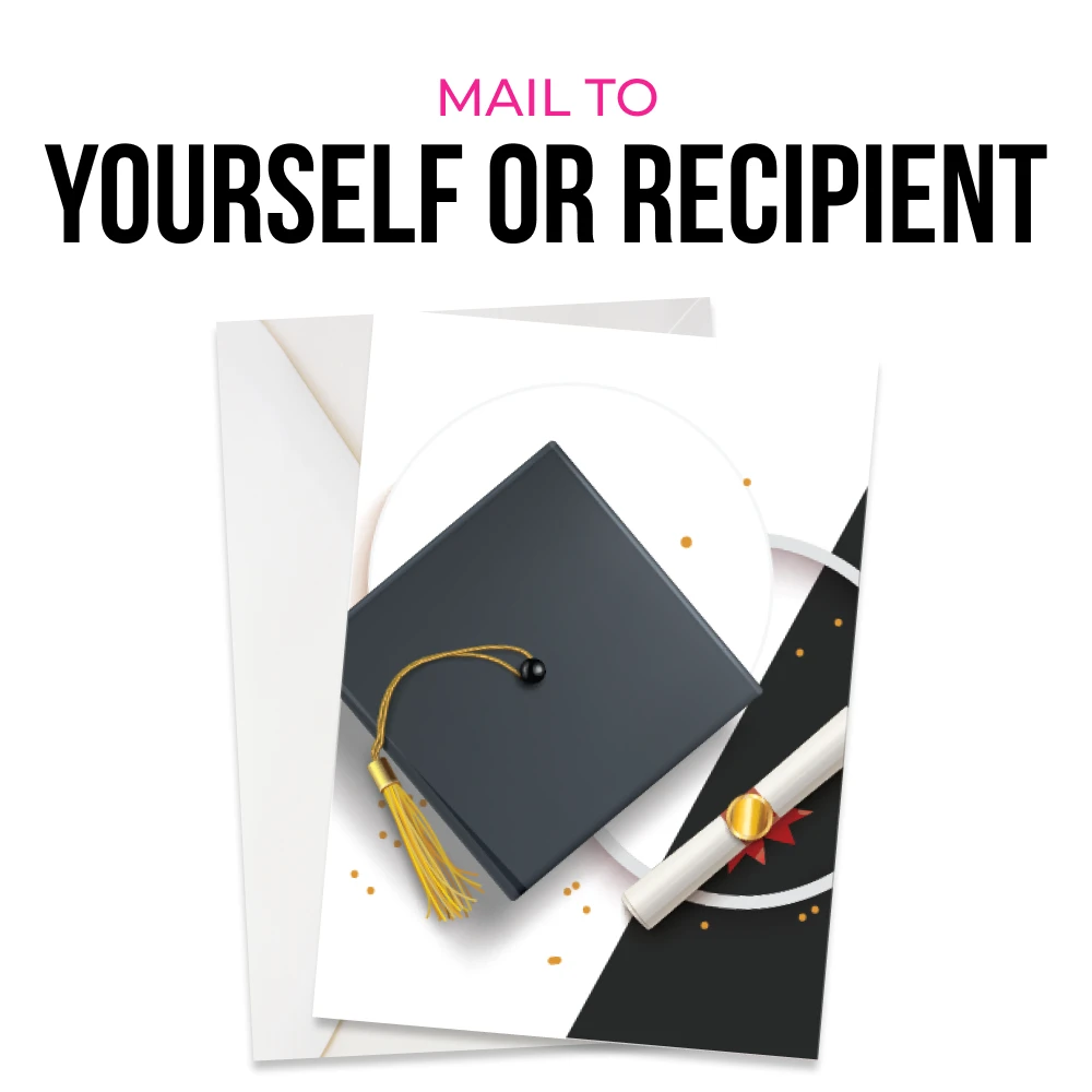 Mail to the recipient or yourself to deliver