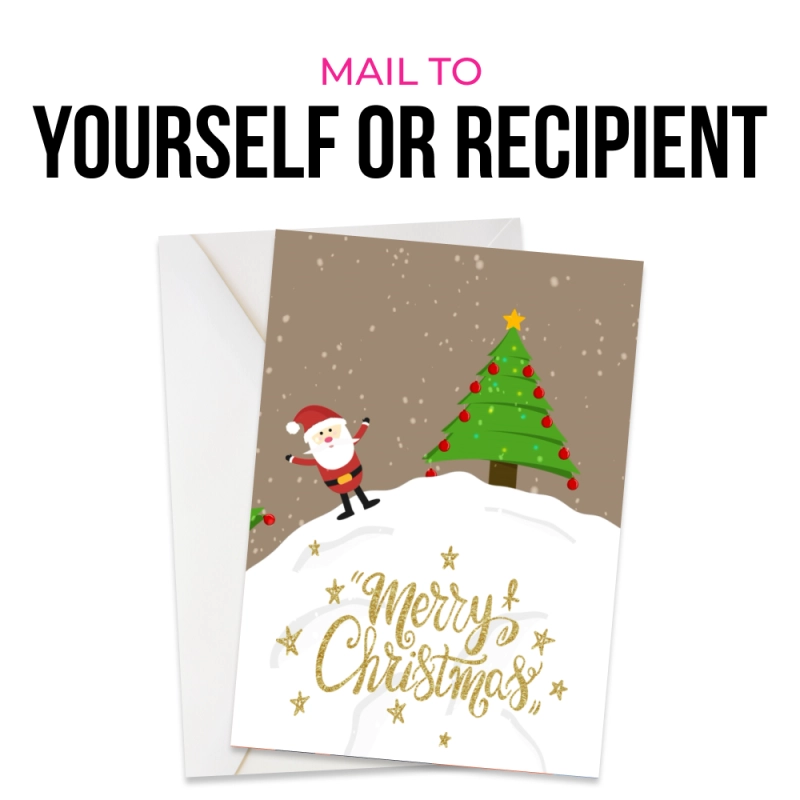 Mail to the recipient or yourself to deliver