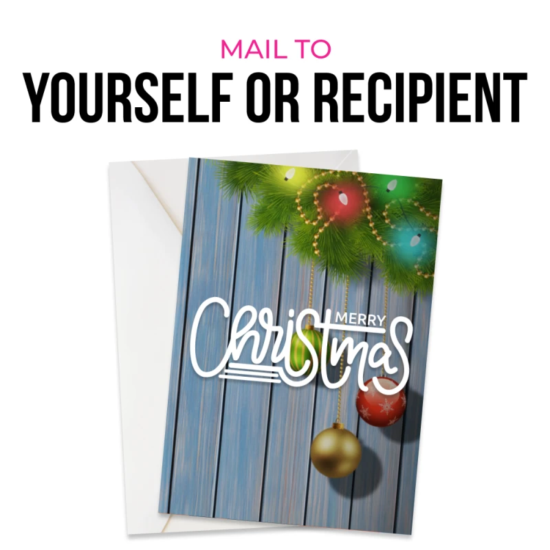 Mail to the recipient or yourself to deliver