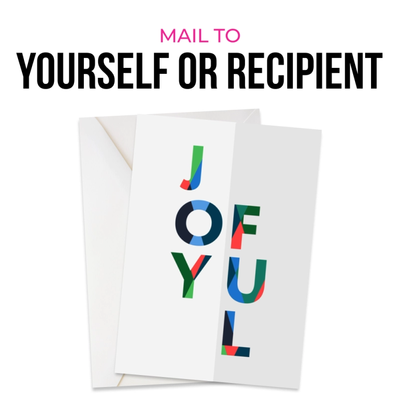 Mail to the recipient or yourself to deliver